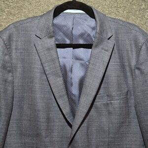 Sand Copenhagen Blazer Men 42R Blue Hopsack Reda Virgin Wool Sport Coat